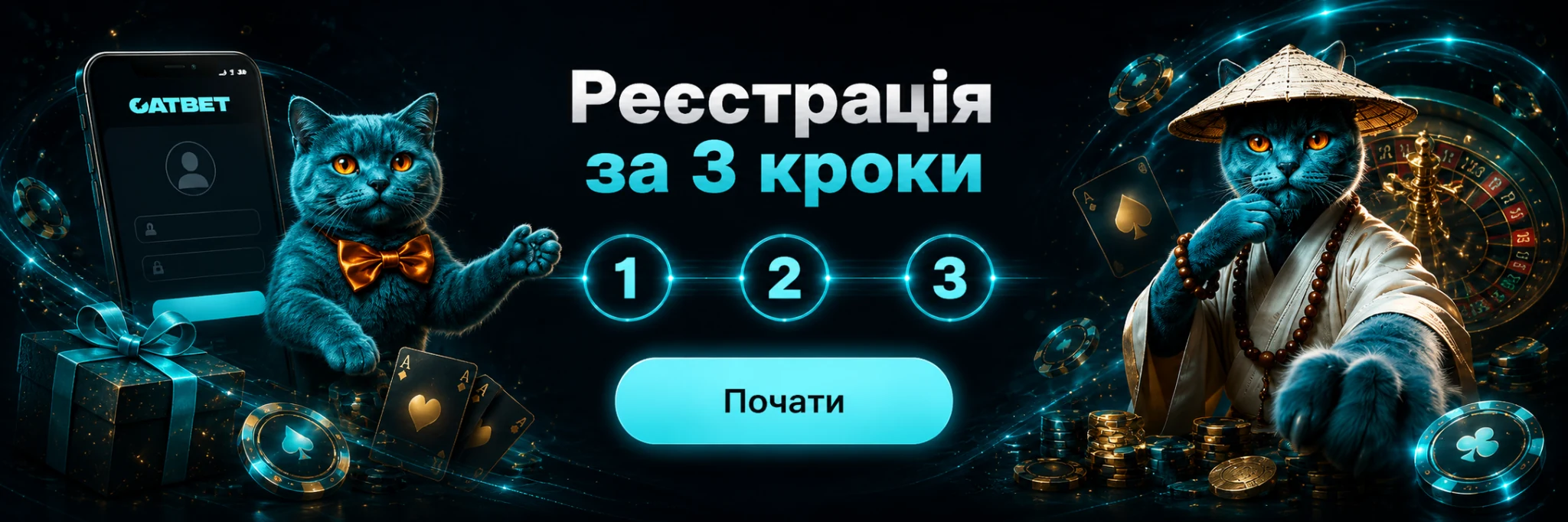 Реєстрація в CATBET за три кроки